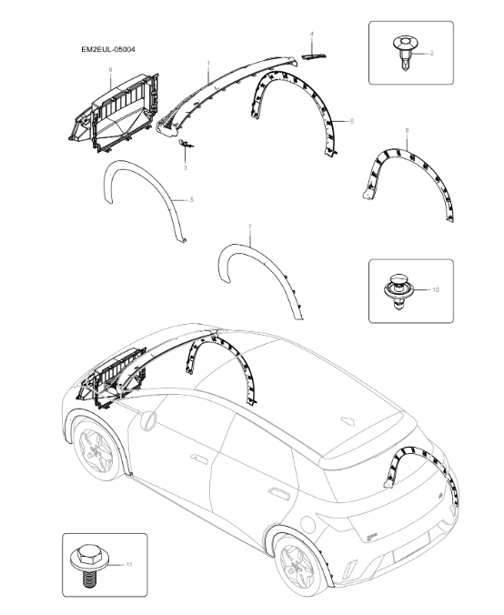 EM2E-05004 Front cabin decoration