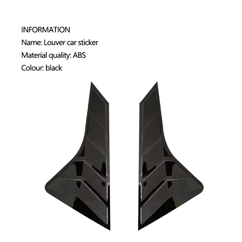 For Geely Coolray 2024 BinYue blinds modified with triangular glass air outlet decorative stickers, body exterior decorativ