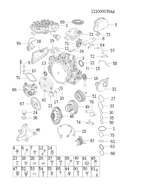 Automatic transmission assembly  75