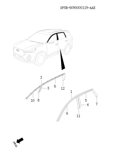 Decorative components on the side panel    93