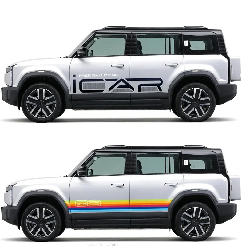 For Jaecoo J6 Chery Icar 03 EV 2024 2025 Car body decal stickers Automotive parts Automotive modification parts