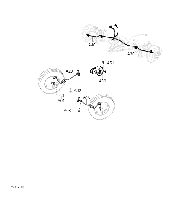 Sensor ABS brake7503-1