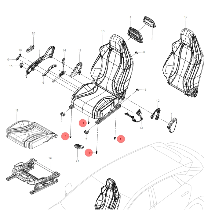 UKEA-06018 passenger seat