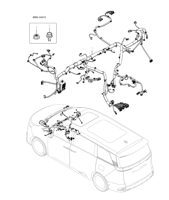 MREH-04013 instrument panel harness