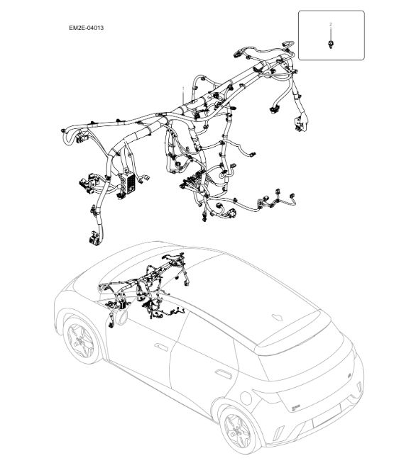 EM2E-04013 instrument panel harness