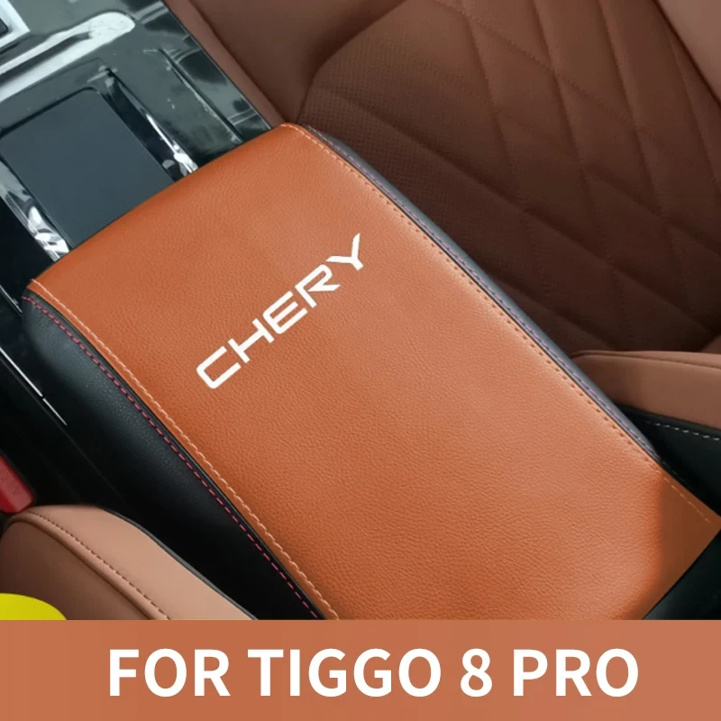 Chery TIGGO 8 Pro 2021 2022 Car Center Control Armrest Box Microfiber Leather Car Accessories Interior Automobiles Parts