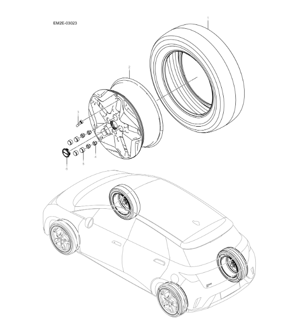 EM2E-03023 Wheel System