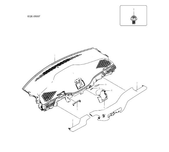 EQE-05007 dashboard body