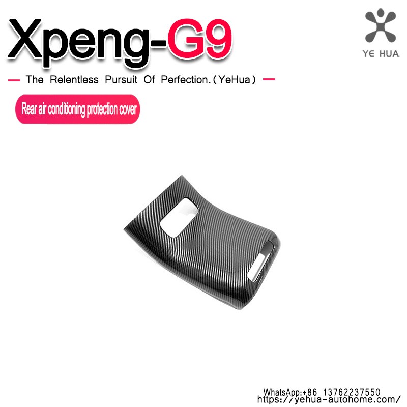 For Xpeng G9 2023-25 Armrest Box Protector Cover Center Console Panel Armrest Box Air AC Conditioning Outlet Vent Frame