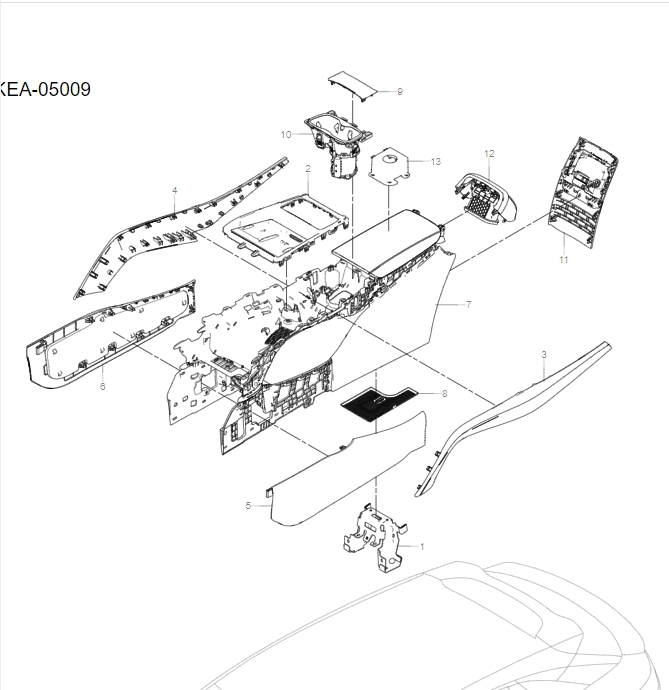 UKEA-05009 auxiliary dashboard