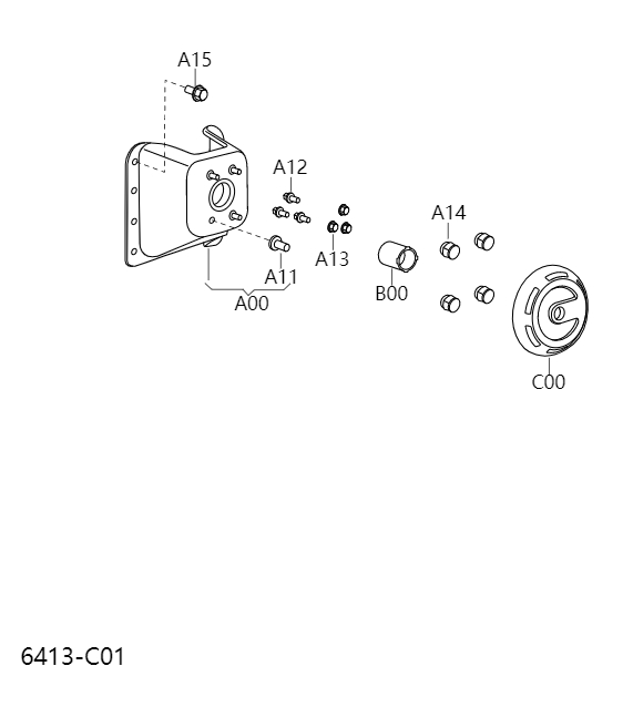 Spare tire fixing device6413