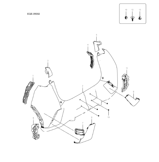 EQE-05002 Rear bumper