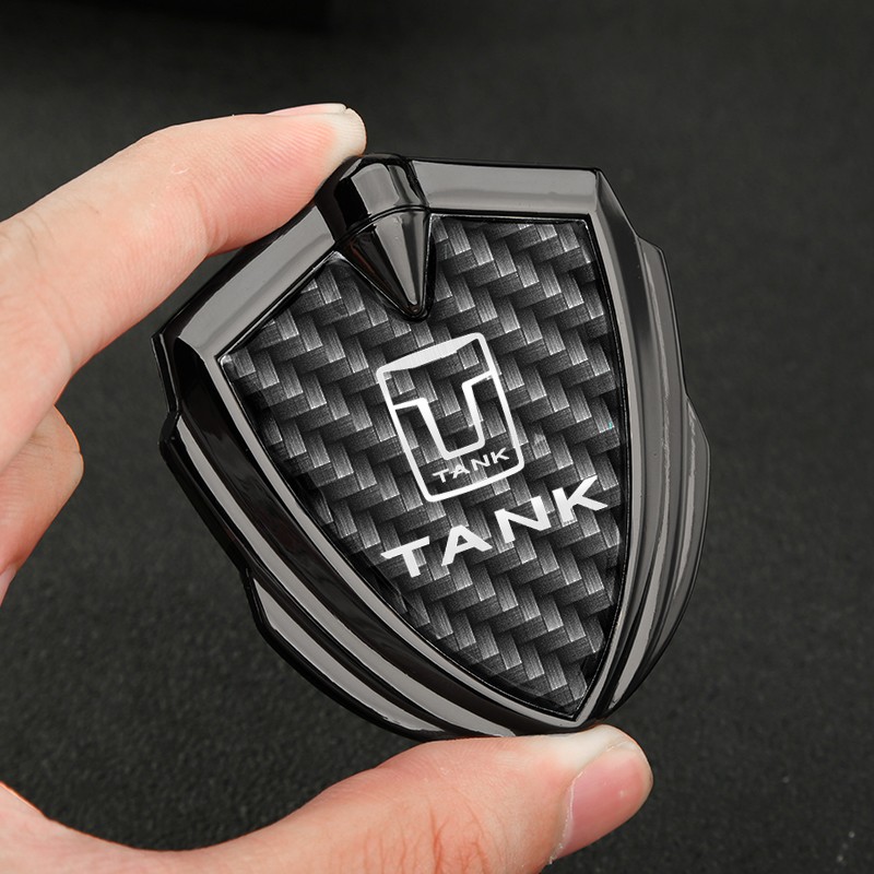 For Great Wall Tank 300 Tank 400 Tank 500 Tank 700  Accessories Car Logo Car Body Tank Logo Sticker Cover Stainless Silver Champagne Black
