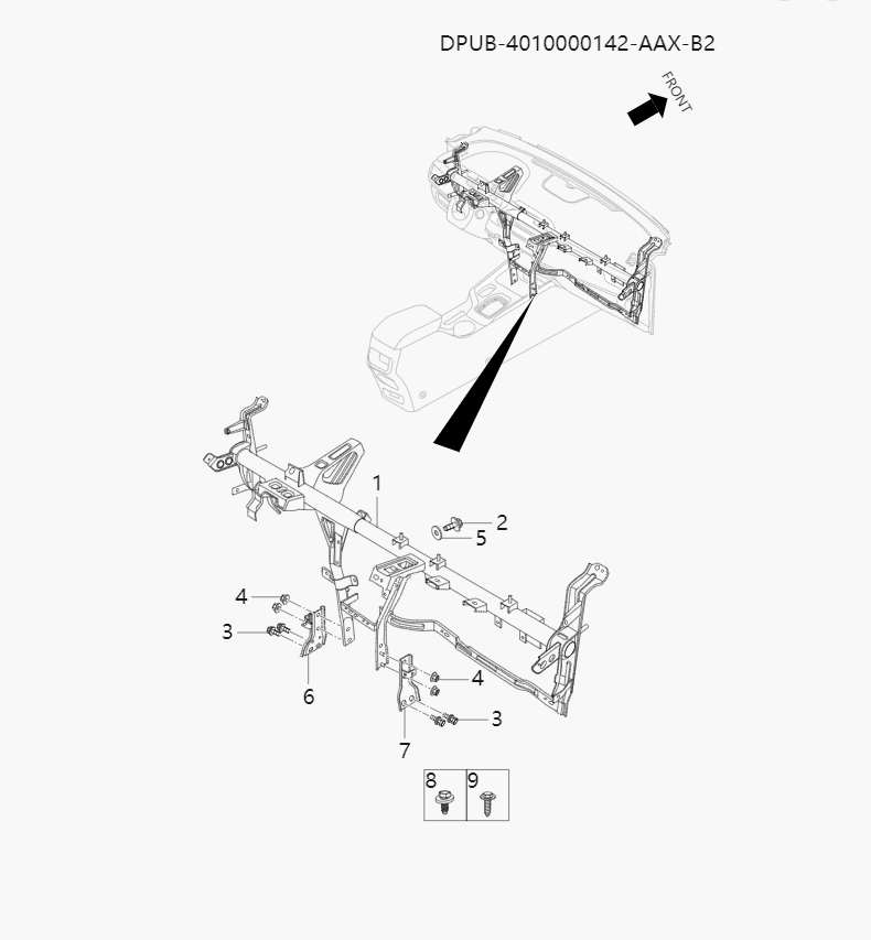 Instrument panel components1-1
