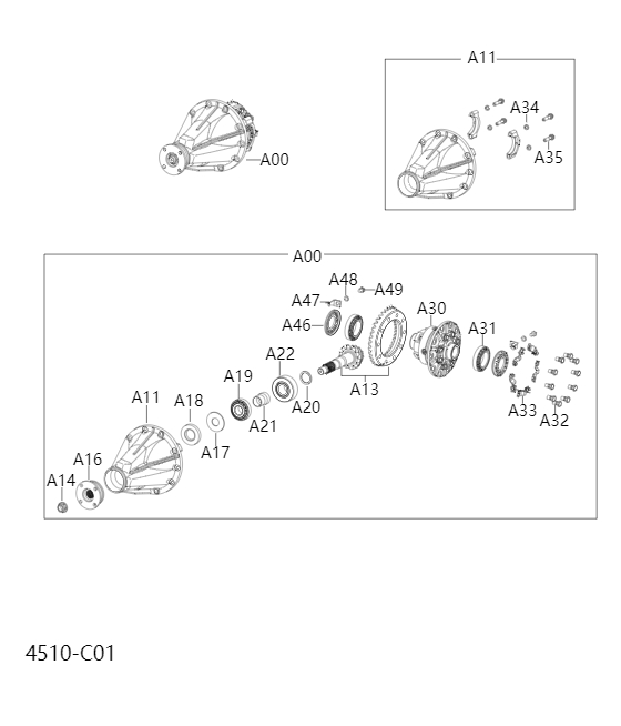 Reducer (rear wheel drive)4510