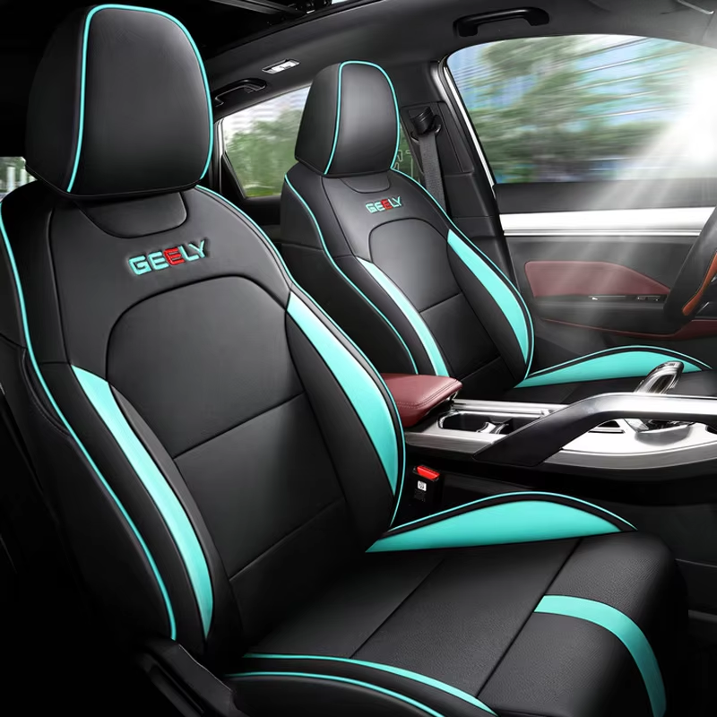 For Geely Coolray 2018-2021 BinYue Full Surround Wear-resistant Leather All-season Universal Seat Cover Car Accessories