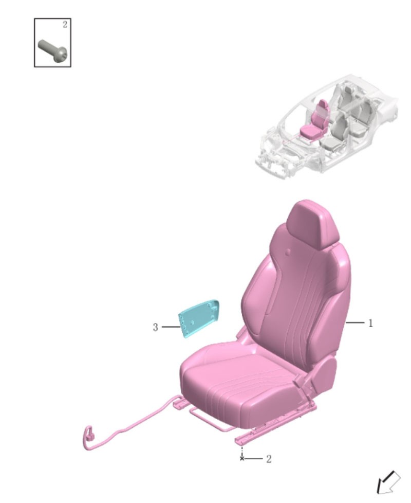 Right front seat6080