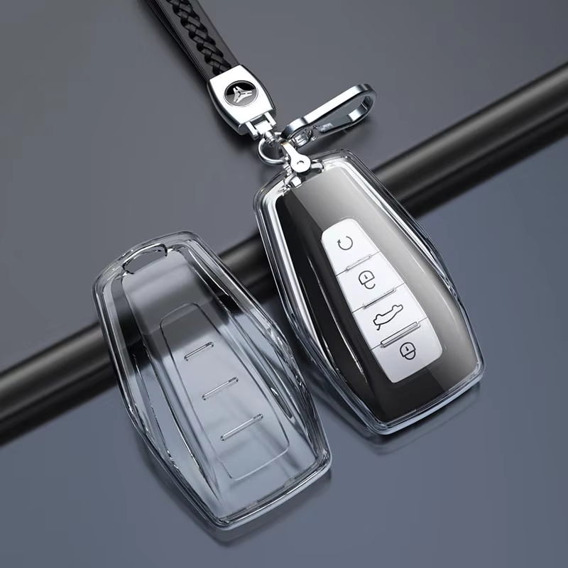 For GEELY Manjaro Xingyue L Coolray Binyue High Transparency Design TPU Key Case Cover Ornament Car Accessories