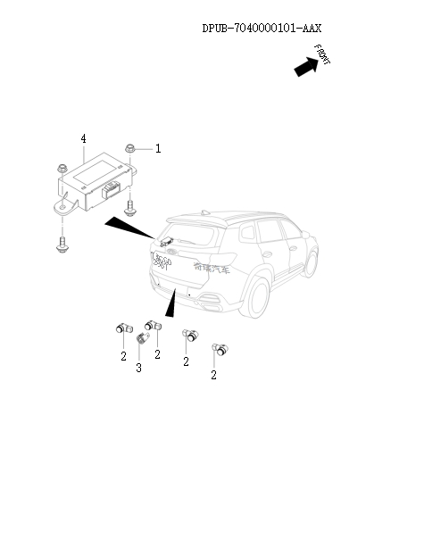 Parking radar assist system   109