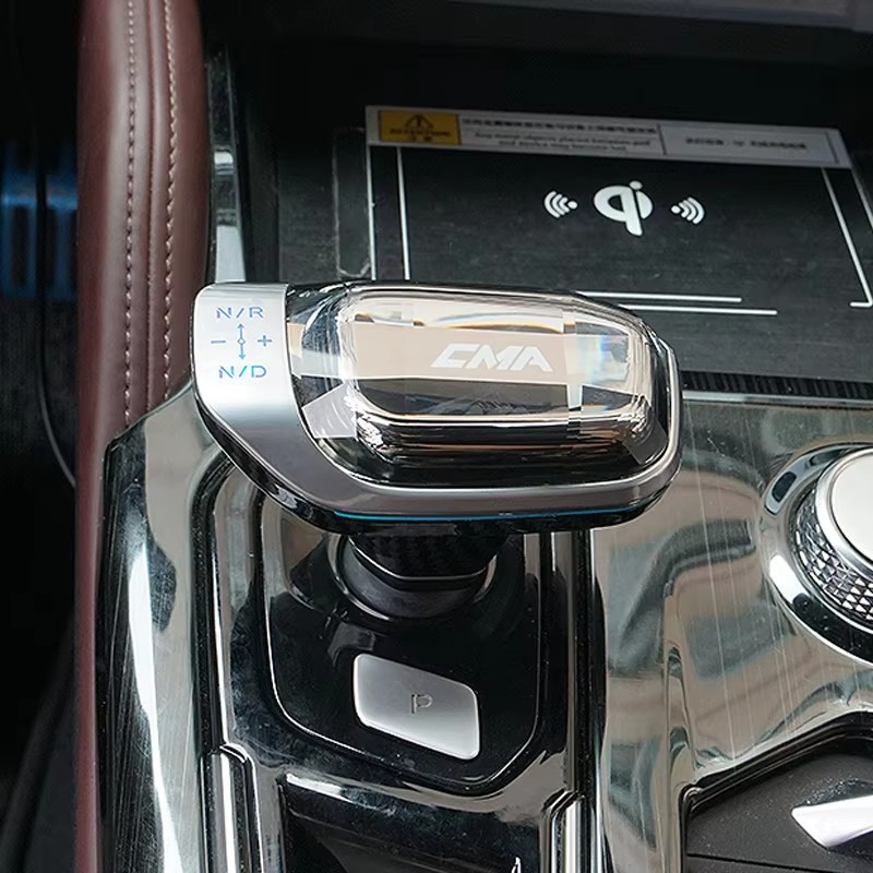 For GEELY Monjaro Manjaro Xingyue L KX11 Crystal Gear Lever Logo Interior Replacement Parts Gear Shift Cover Car Accessories