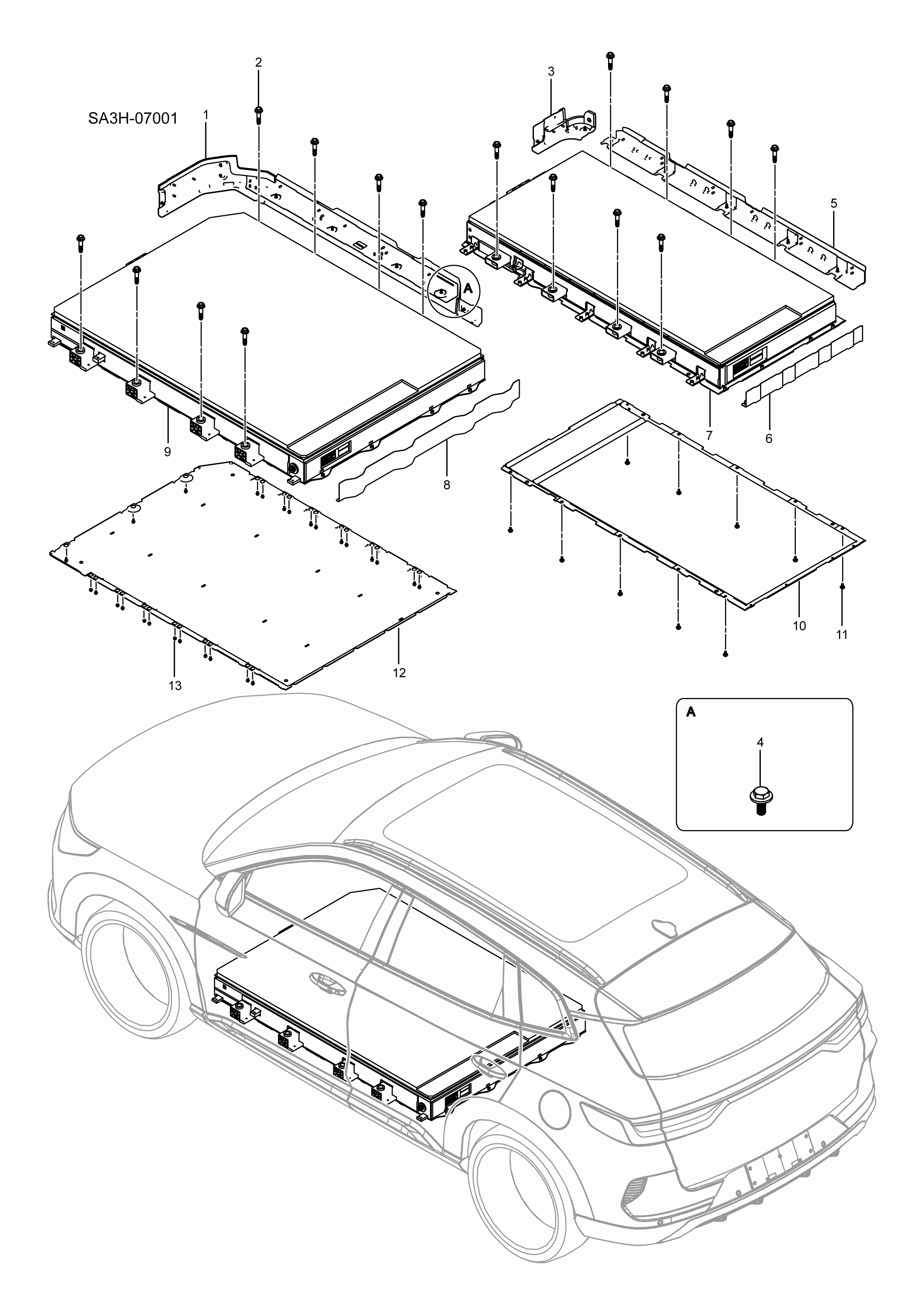 SA3HJ-07001 battery pack and accessories