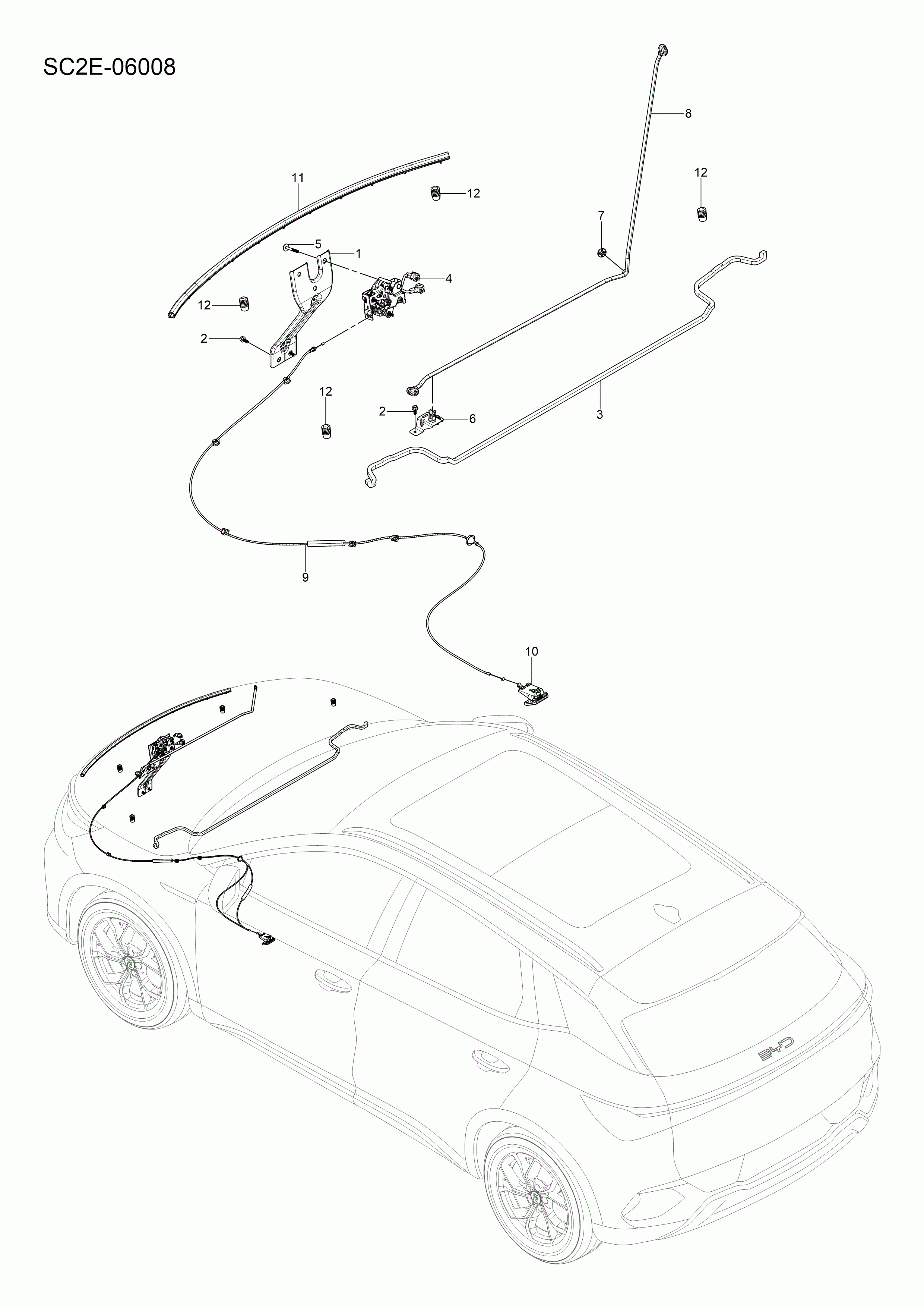 SC2E-06008 Front hatch accessories