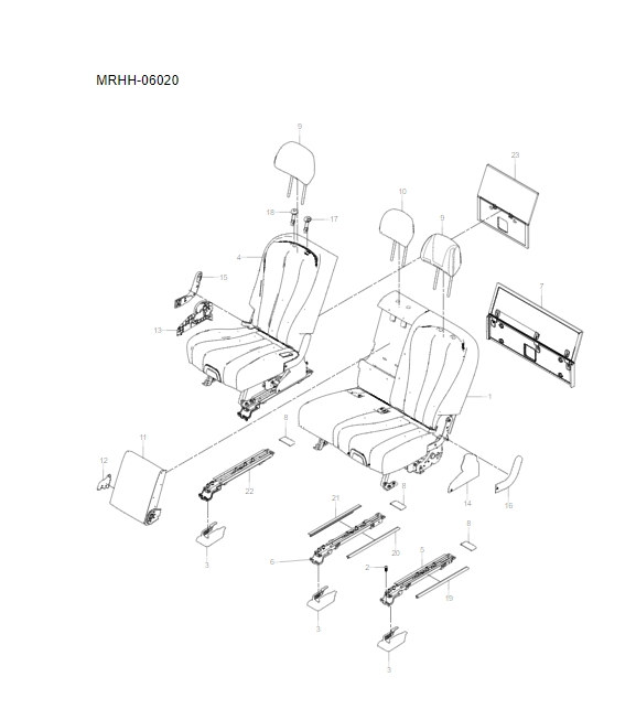 MREH-06020 Third row seats