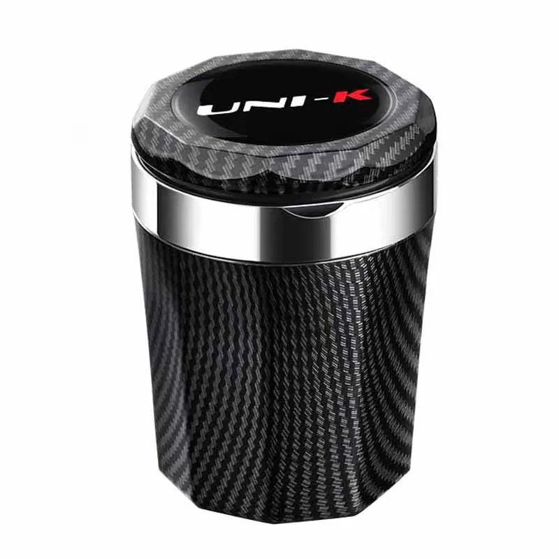 Chang An Unik Uni k 2021-2023 Car Ashtray  Ashtray with Lid Smell Proof LED Blue Light Portable Ashtray Cup