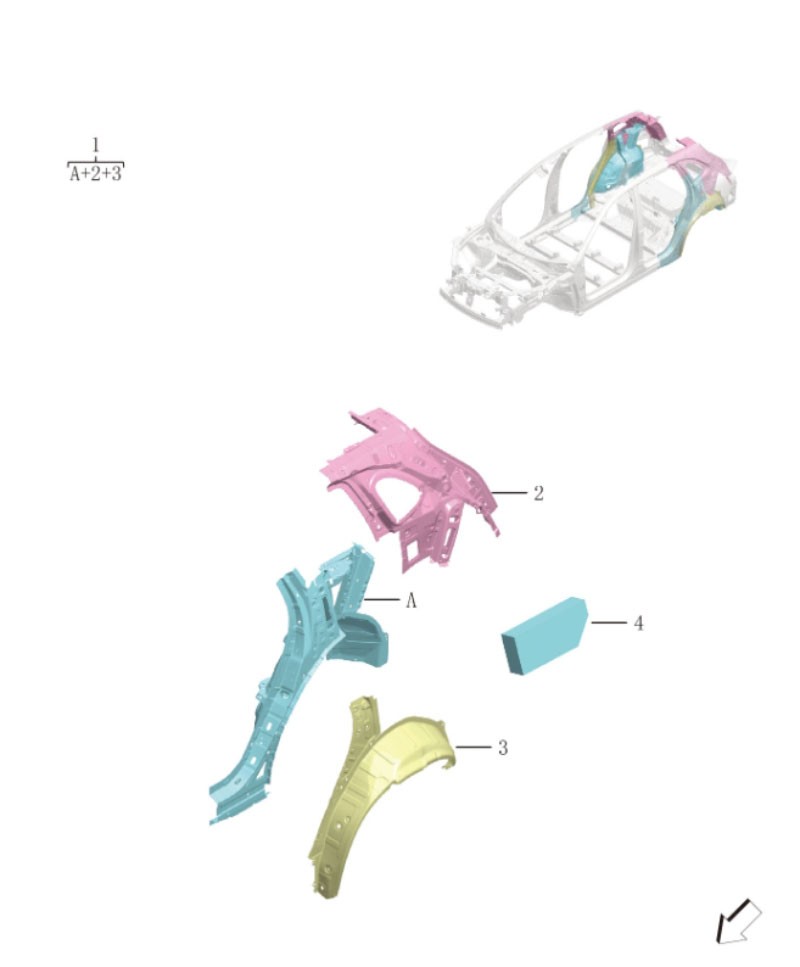 Rear pillar of the vehicle5046