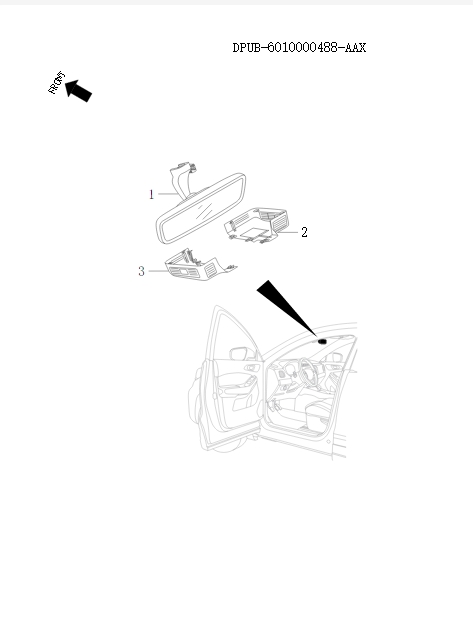 rearview mirror    88