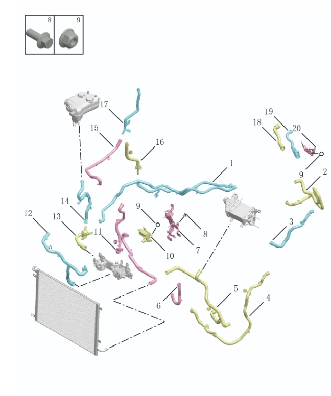 Cooling pipeline2074-16