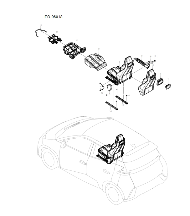 EQE-06018 passenger seat