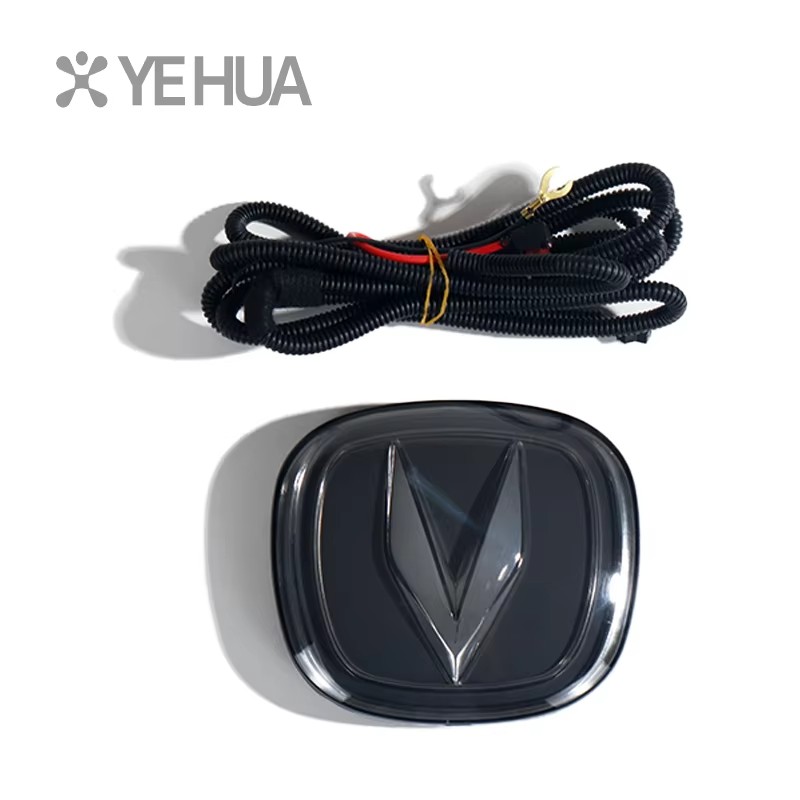22-23 Changan EADO Plus Cs75 Plus 2nd  3rd Generation Modified Car Front Logo Lights Technology Illuminated Car  Emblem Beacon