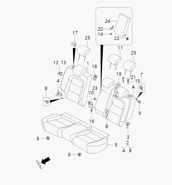 Second row seats6-16