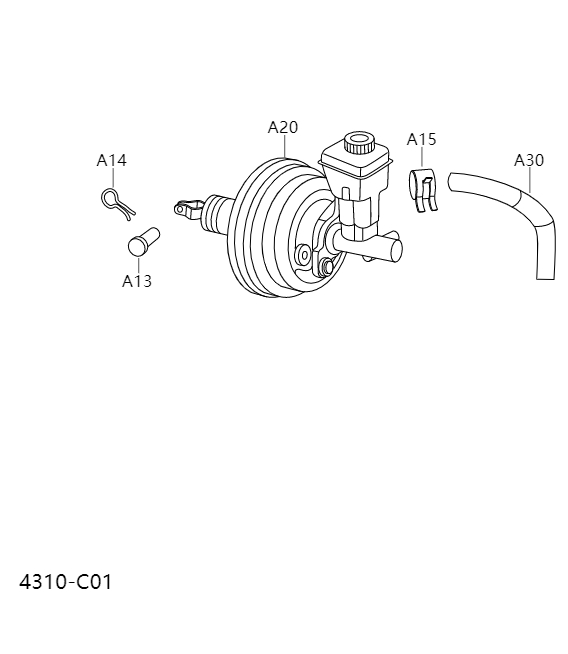 brake master cylinder4310