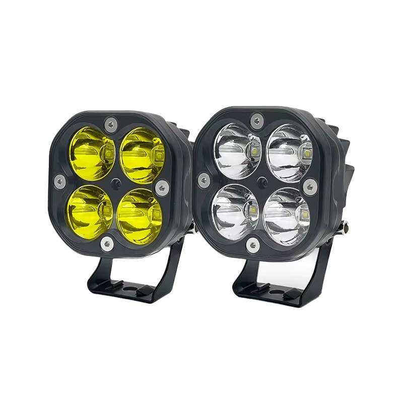 GWM Great Wall Poer 2019-2025 Engine Hood A-Pillar Spotlights With Bracket Off-Road Lighting High-Intensity