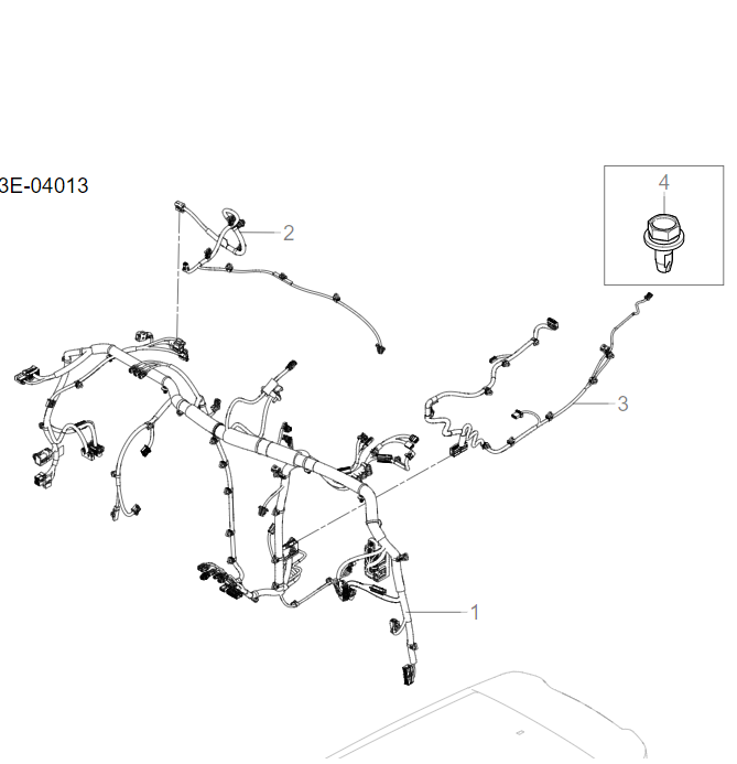 SC3E-04013 instrument panel harness