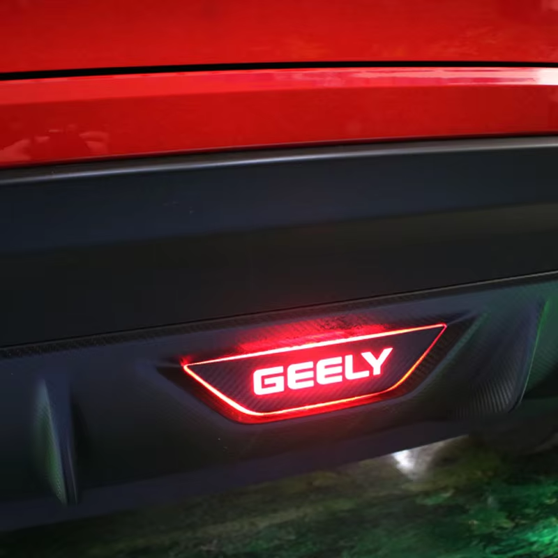 For Geely Coolray 2018-2021 BinYue Rear Fog Light Sticker Car Tail Light Sticker Accessories for Vehicles Accessories