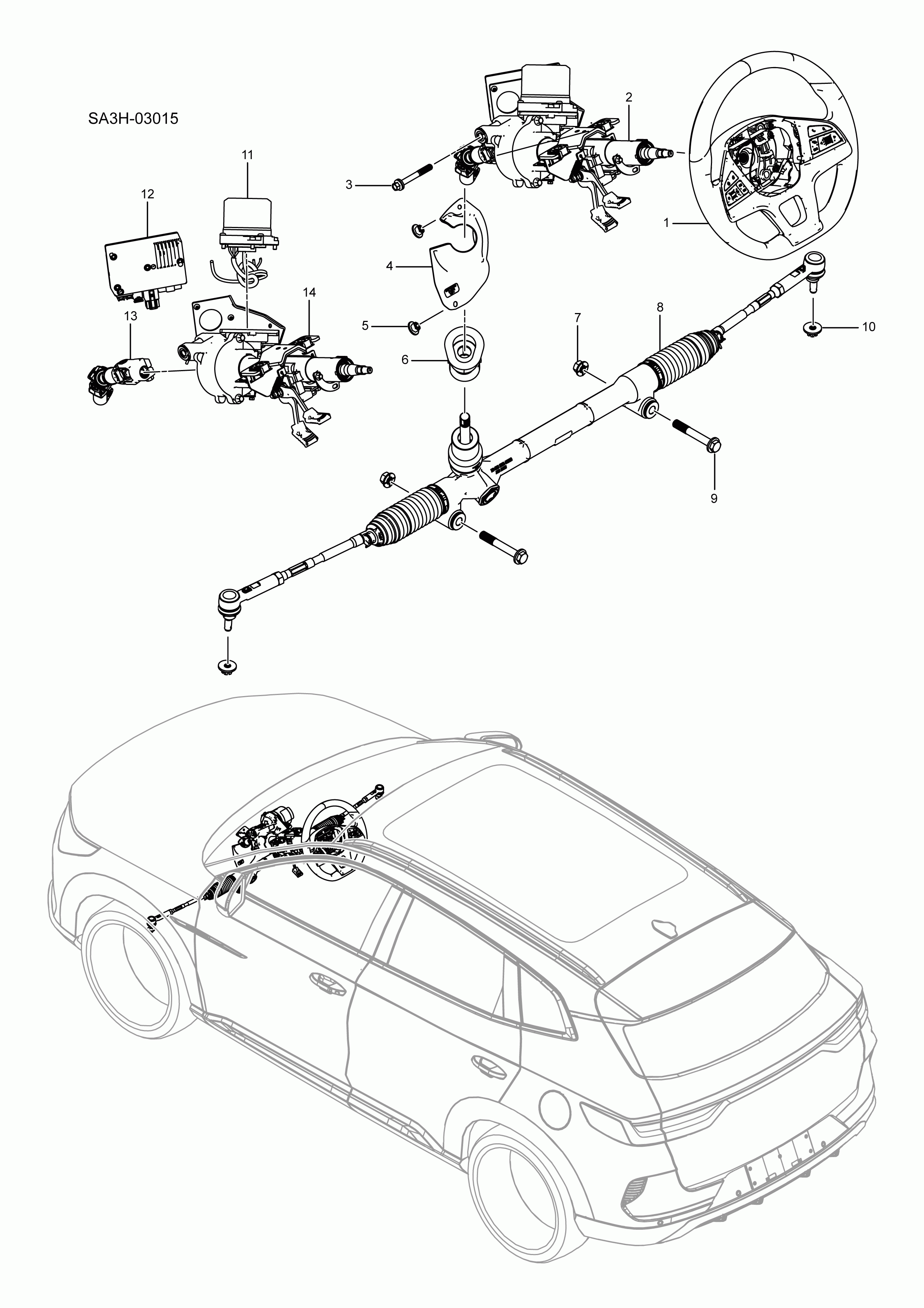 SA3HJ-03015 Steering System