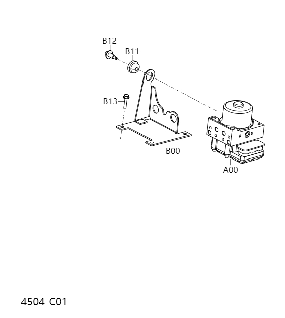 ABS control unit4504