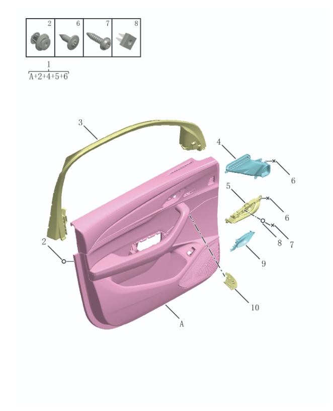 TRIM PANEL,FRONT DOOR6047