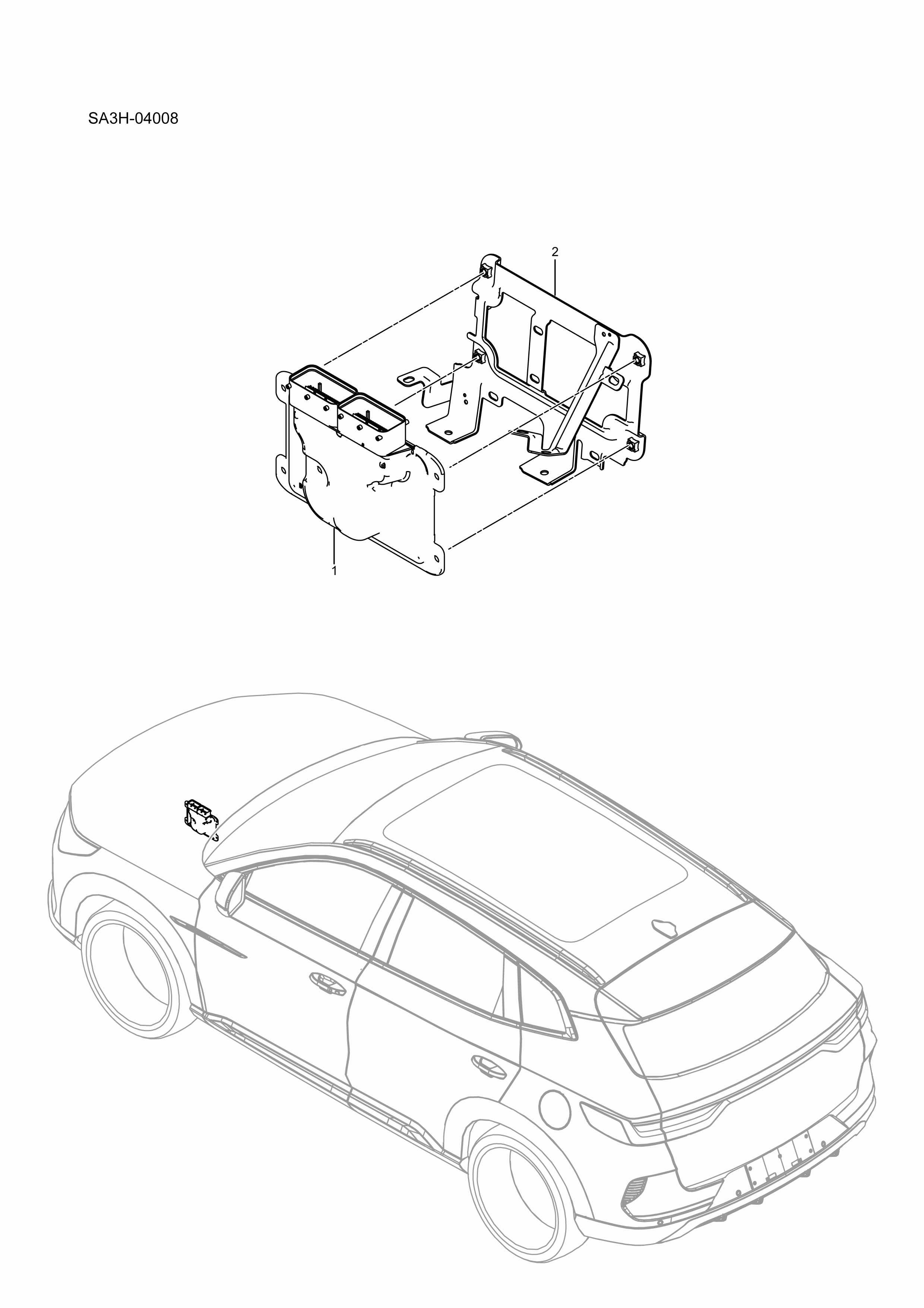 SA3HJ-04008 Engine and transmission control module