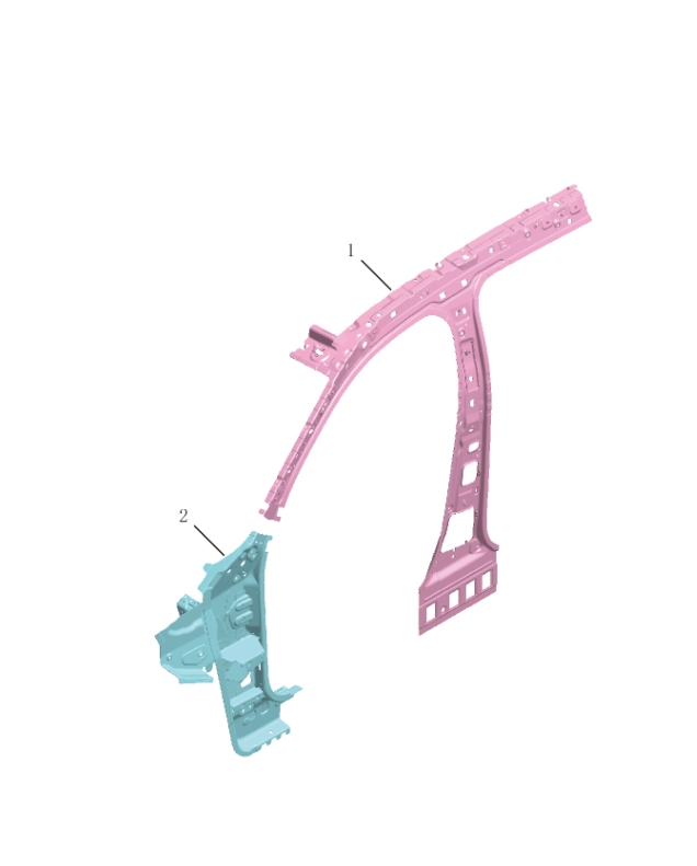 Vehicle center pillar5044