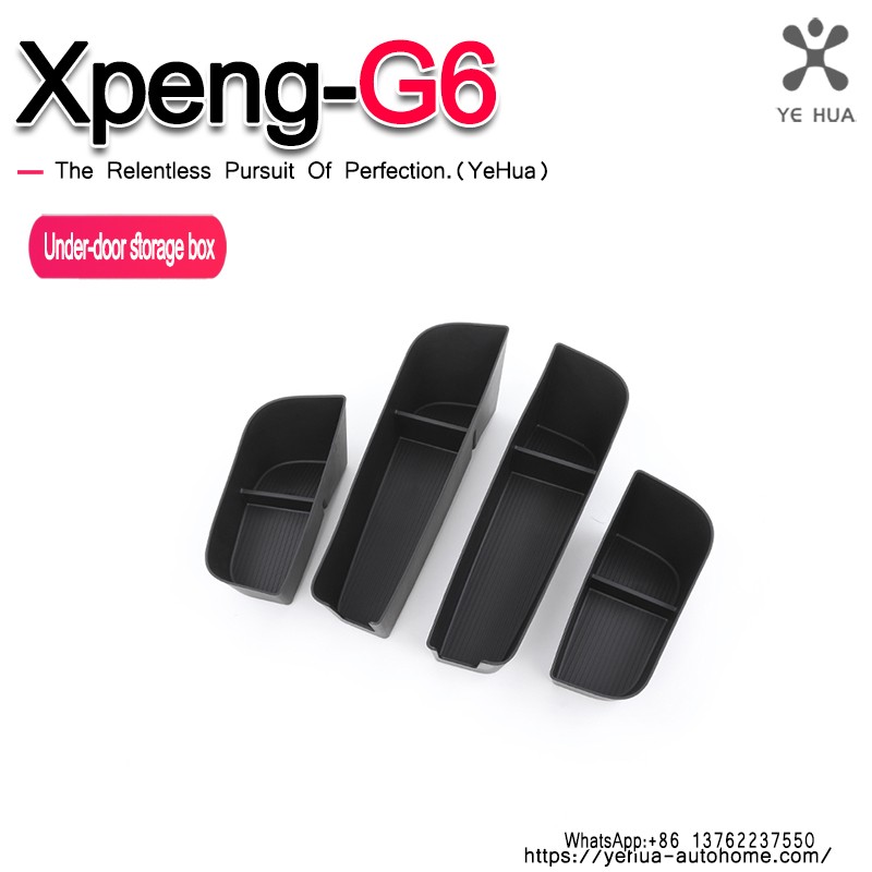 For Xpeng G6 2022 2023 2024 2025 Accessories Front Rear Door Handle Storage Organizer Car Door Accessories Side Storage Box