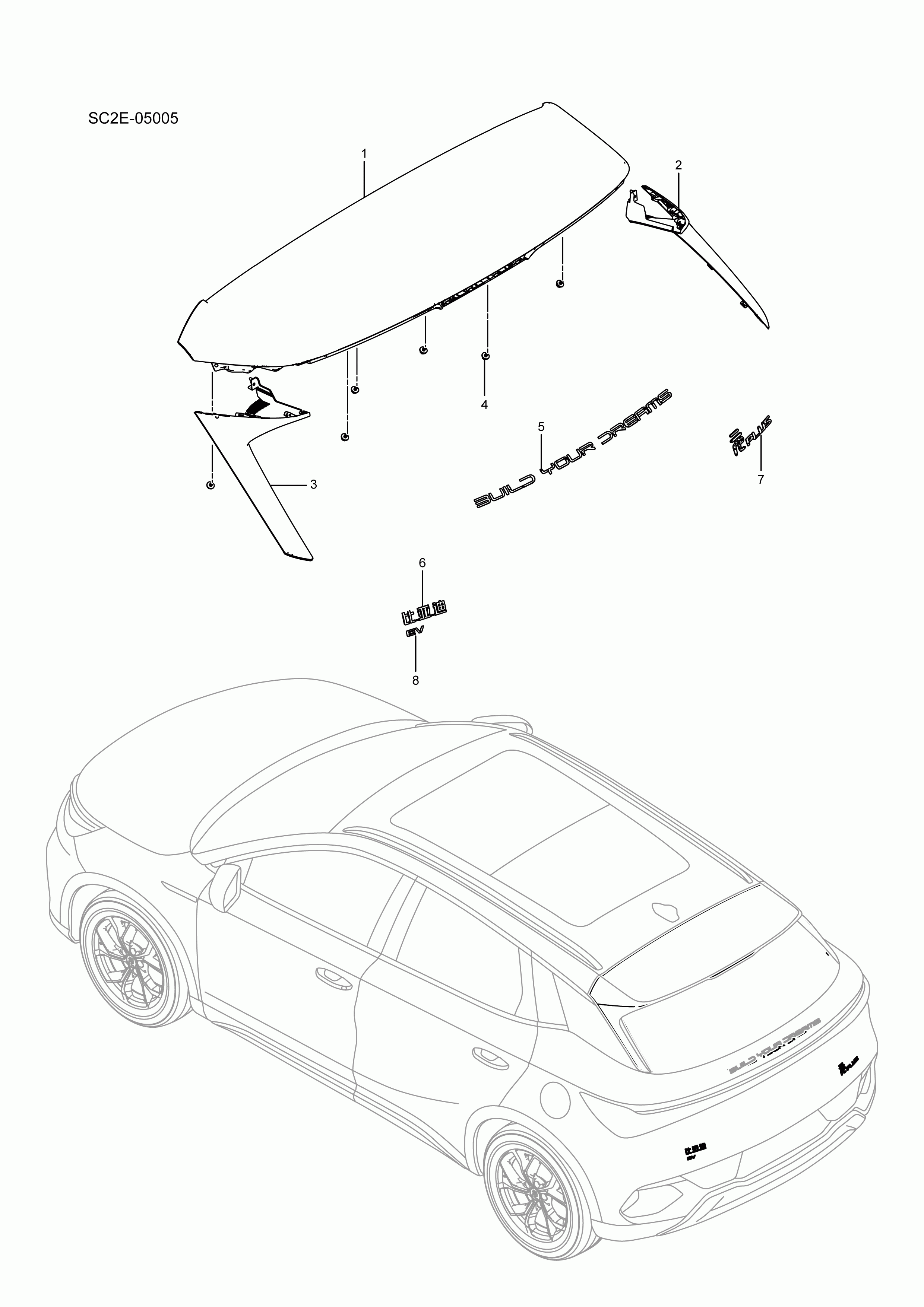 SC2E-05005 Body exterior