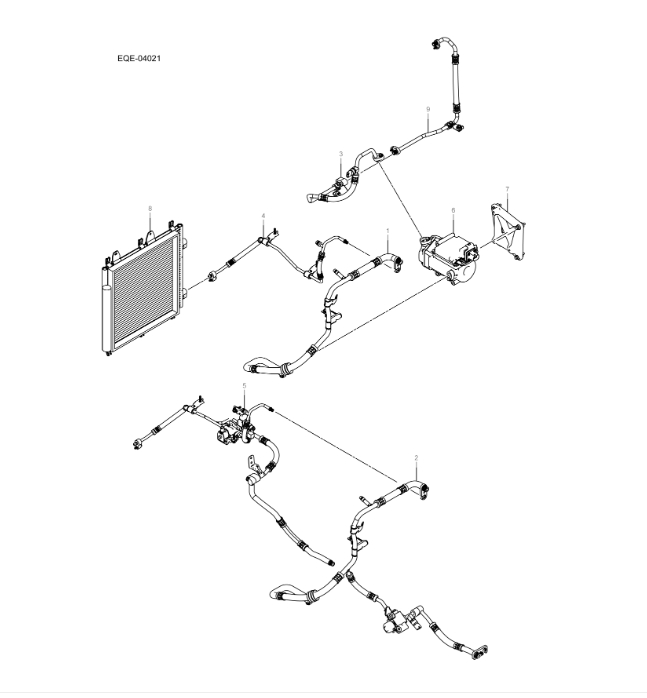 EQE-04021 air conditioning pipeline