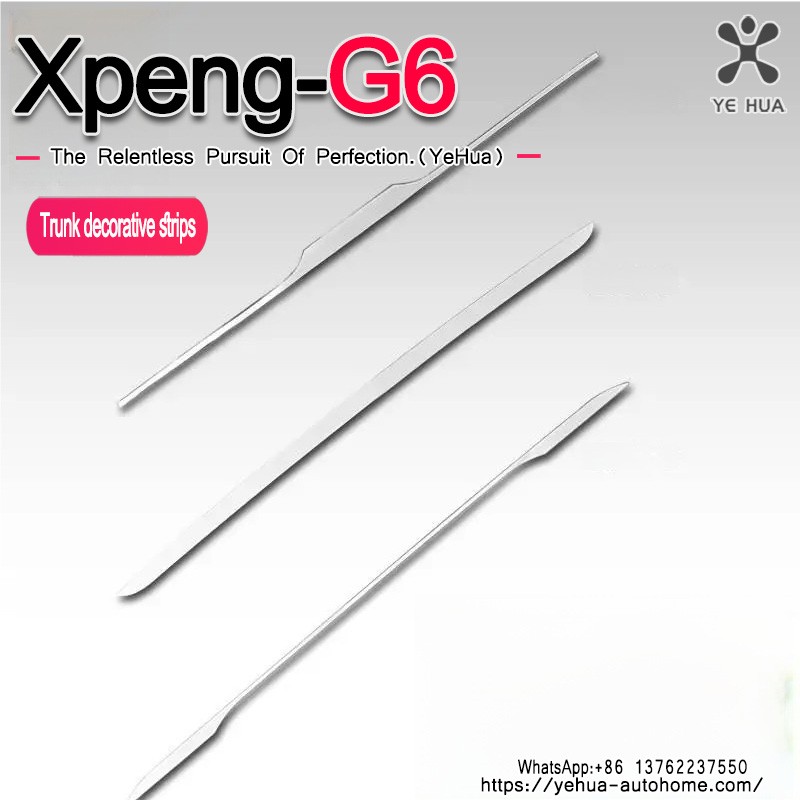 For Xpeng G6 2023-2025 Car Rear Door Trunk Stripe Tailgate Decoration Styling  Exterior Accessories Auto Sticker Styling