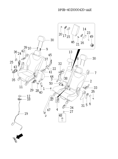 Second row seats    73