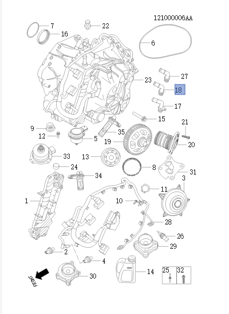 Automatic transmission assembly-7DCT    11
