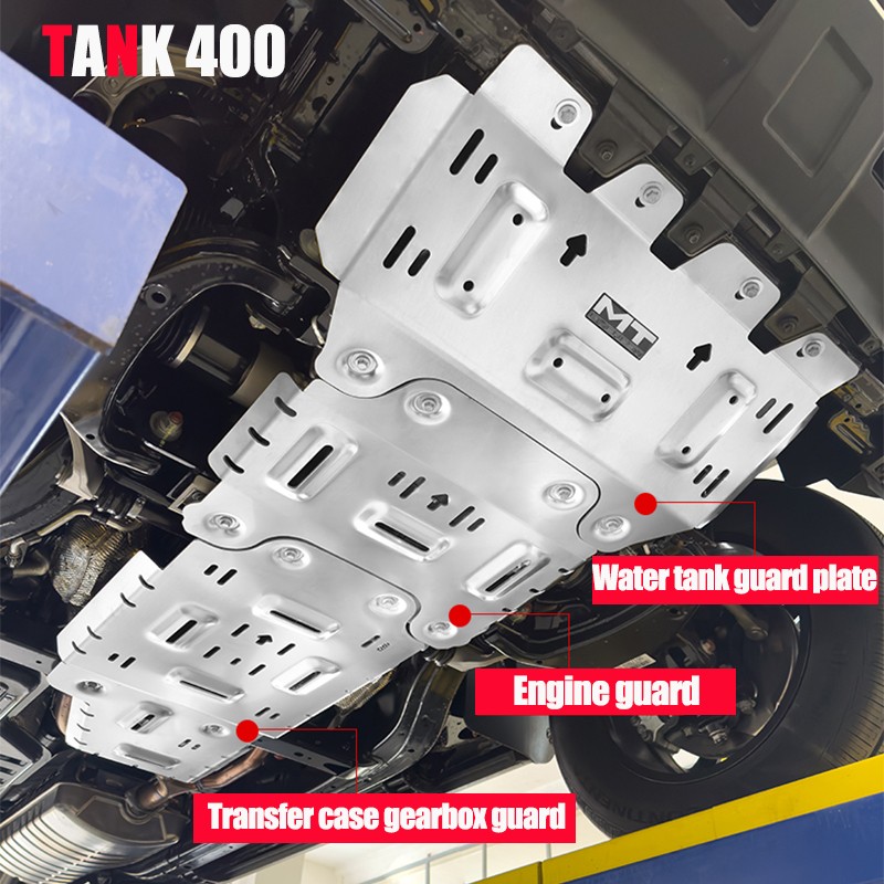 For Great Wall Tank 400 Chassis Lower Shield Engine Shield Aluminum Alloy Chassis Shield Kit Accessories